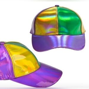 Mardi Gras Iridescent Baseball Cap Halloween costume